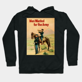 Men Wanted for the Army - Cavalry - Vintage Recruiting Poster Hoodie